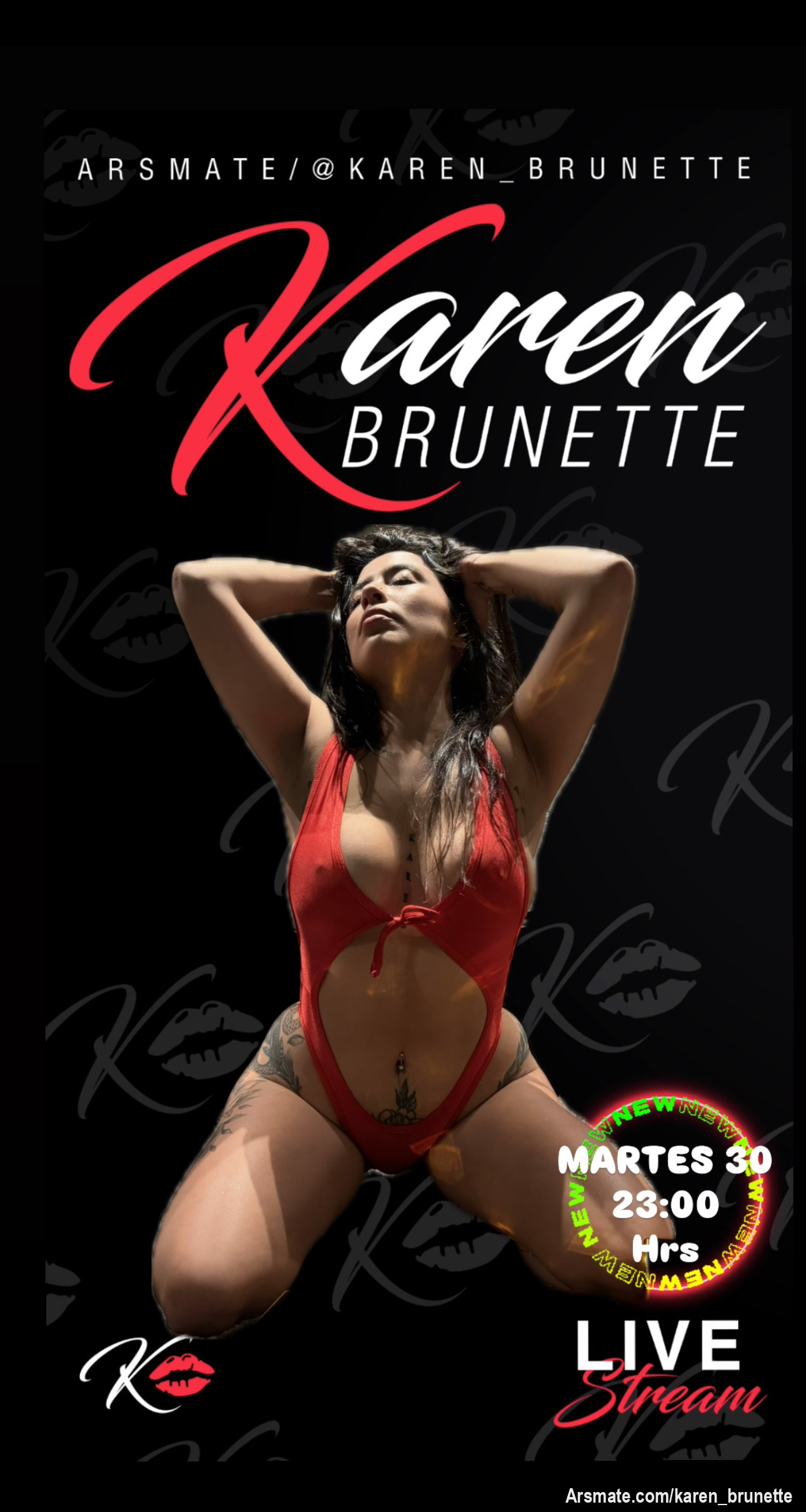 MARTES 30 de Septiembre 
LIVE EXPLÍCITO 23:00 hrs 
Exclusivos para sub $5 💸