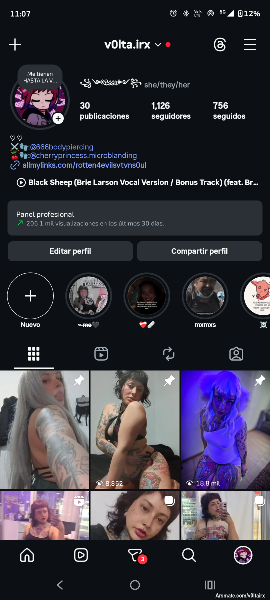Chiquis bellxs la plataforma me tiene ultra pakia a si que me voy a telegram y Twitter para la venta de conte explícito en parejita 🥴
En mi Instagram tengo todos mis links para que se puedan comunicar y comprarme tengo videos desde las 3k 💕🫦 v0lta.irx en instagrammmm
